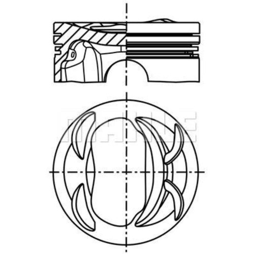 Pistone mahle adatto - mahle,