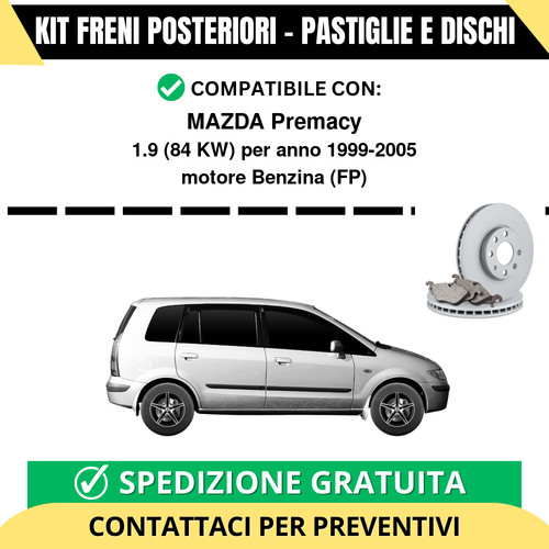 Kit freni posteriori - kit, per