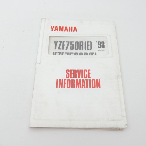 Yamaha yzf 750 service - 750, r