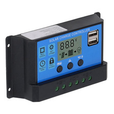 Caricatore Solare 12V 24V Mppt, Regolatore Fotovoltaico Pwm Con Display LCD (100