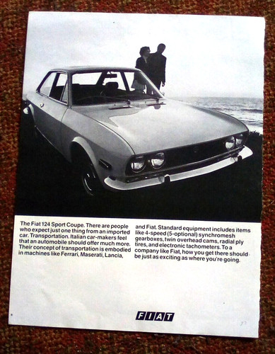 Pubblicità stampa fiat 124 - pubblicità,