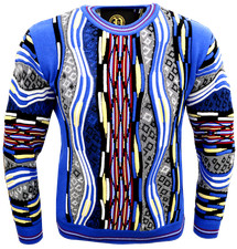 Maglione Paolo Deluxe® originale modello "Luciano Blue"---------------------SVENDITA