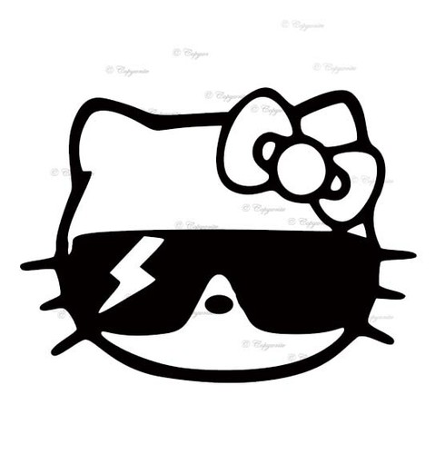 Hello kitty cool decalcomania - hello,