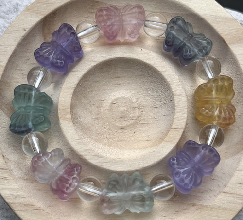 Bracciale farfalla fluorite