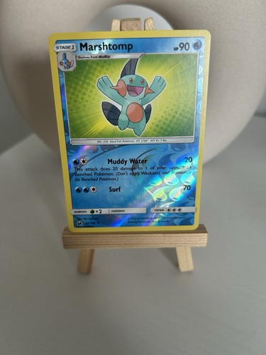 Pokémon card 168 marshtomp - pokémon,