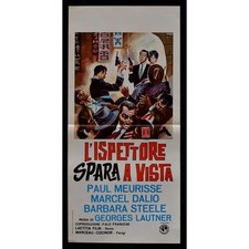 locandina L'ISPETTORE SPARA A VISTA meurisse marcel dalio barbara steele B125