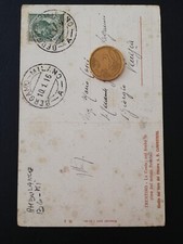 6823) Annullo Ambulante BERGAMO MILANO A 1916 PITTORE CAMPESTRINI TRENTINO 