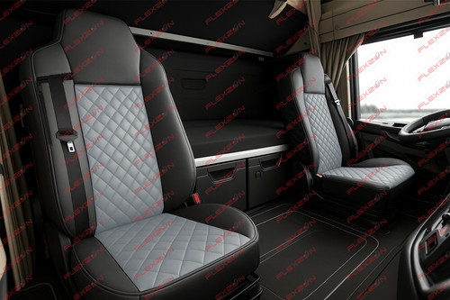 Coprisedile grigio camion - 2x,