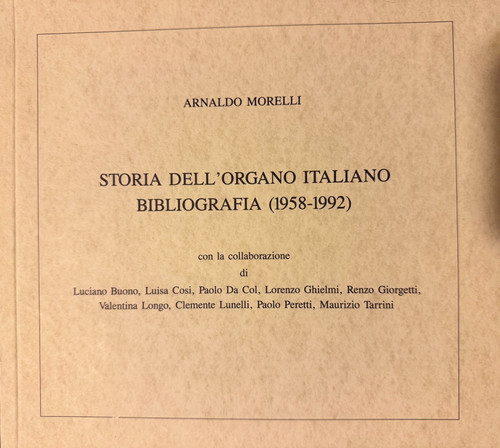 Storia dell organo italiano - dell'organo,