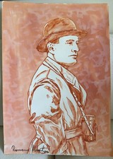 Romano Mussolini Watercolor