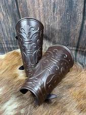 Leather Fantasy Bracers for LARP, Cosplay, Cinema.