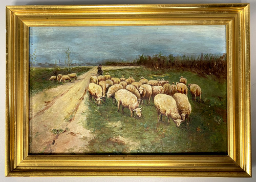 Antico quadro olio - quadro, tavoletta