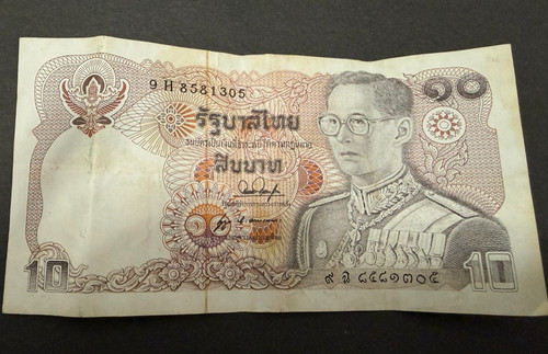Thailand banknote baht - thailand, 10