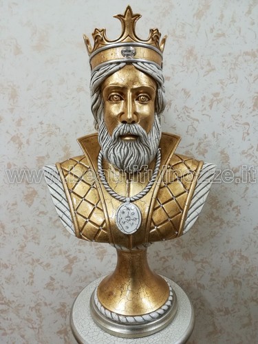 Statua busto ceramica - statua, re