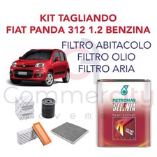 KIT TAGLIANDO FILTRI ORIGINALI + OLIO SELENIA K 5W40 FIAT PANDA 312 1.2 BZ