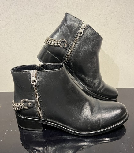 Stivaletti hush pelle nera - hush,