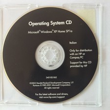 CD originale Windows XP Home SP1a Italiano per HP e Compaq PC con Product Key