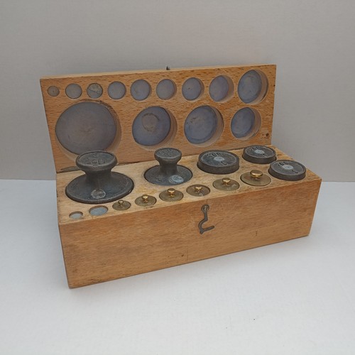 Set pesi scatola legno - scatola,