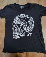Alcott tshirt nera teschio