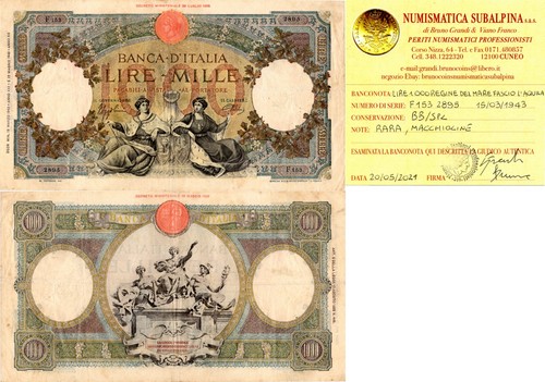 Italia regno 1 000 - regno, 1.000