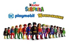 SORPRESINE KINDER PLAYMOBIL DC COMICS A SCELTA MANCOLISTE CON CARTINA BPZ ITA