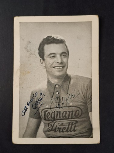 Cartolina vintage ciclismo con