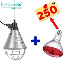RIFLETTORE PORTALAMPADA per Riscaldamento CUCCIOLI + Lampada infrarossi 250 W