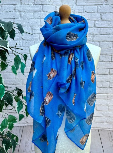 Sciarpa donna multi gatto