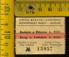 Biglietto Trasporti Funivia