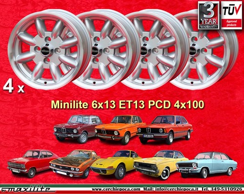 Cerchi bmw minilite 6x13 - 4, vw