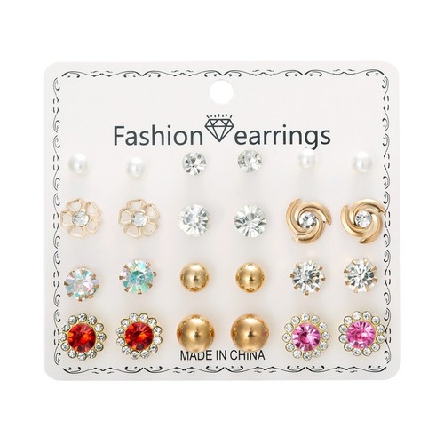 Set paia orecchini - 12,