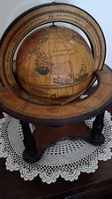 MAPPAMONDO LEGNO STILE ANTICO CON BASE - GLOBUS TERRAE BONONIA MDCX