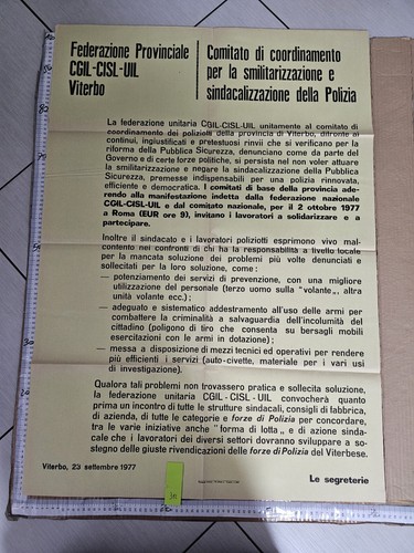 Manifesto viterbo polizia - manifesto,