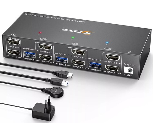 Commutateur kvm usb dp - kvm, 2