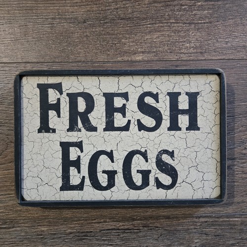 Insegna uova fresche legno - insegna,