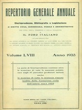 IL FORO ITALIANO REPERTORIO
