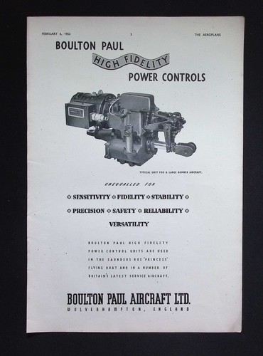 Original 1953 advert boulton - original,