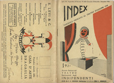 FUTURISMO BRAGAGLIA INDEX TEATRO DEGLI INDIPENDENTI CASA D'ARTE 1929 FASCICOLO