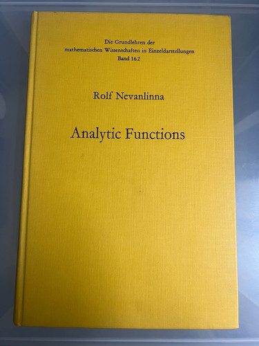Analytic functions rolf - functions,