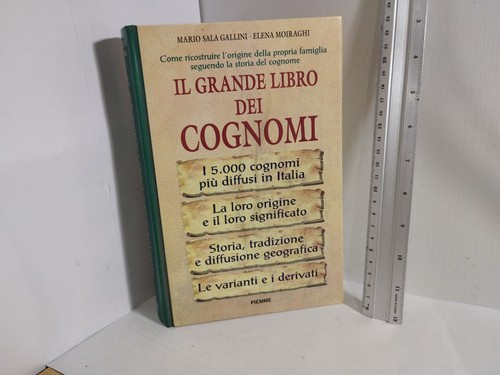 Grande libro cognomi - libro,