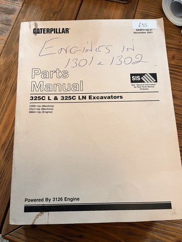 Manuale ricambi escavatore