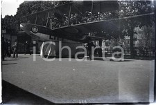 1920ca MILANO FIERA Esposizione Idrovolante Siai Marchetti NEGATIVO ORIGINALE