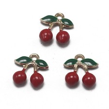  10 Pcs Ciondolo Ciliegia