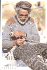 Portugal Fisherman Mending Net
