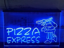 Insegna APERTA Pizza Express