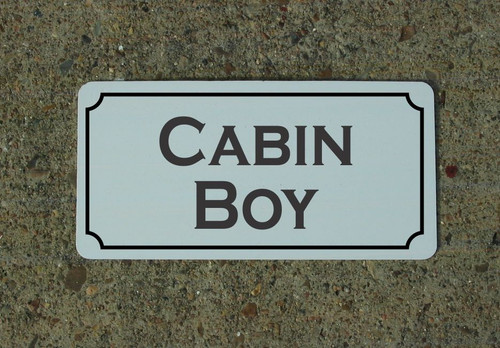 Insegna cabin boy - cabin, metallo
