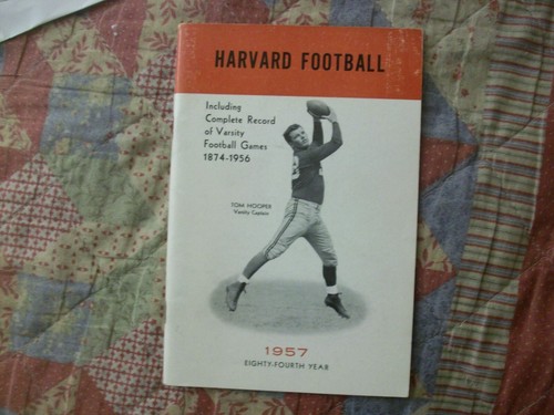 1957 harvard football media - football,
