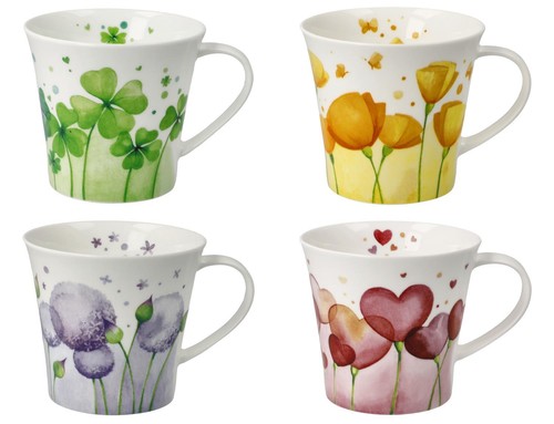 Set tazze fiore - di, in