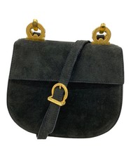 Borsa a tracolla Salvatore Ferragamo borsa Gancini nera autentica