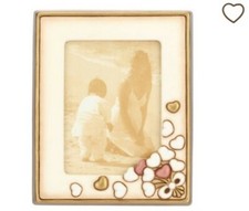 "THUN" CORNICE misura GRANDE CUORI??? ROSA e ORO NUOVA per foto cm 13 x 18 !!